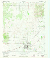 Download a high-resolution, GPS-compatible USGS topo map for Paducah, TX (1981 edition)