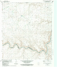 Download a high-resolution, GPS-compatible USGS topo map for Panther Gulch West, TX (1984 edition)