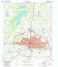 preview thumbnail of historical topo map of Paris, TX in 1984