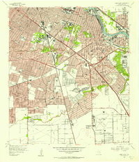 preview thumbnail of historical topo map of Harris County, TX in 1955
