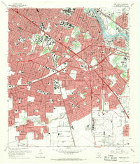 preview thumbnail of historical topo map of Harris County, TX in 1967