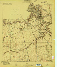 preview thumbnail of historical topo map of Harris County, TX in 1915