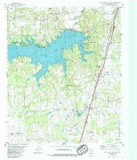 Download a high-resolution, GPS-compatible USGS topo map for Pat Mayse Lake East, TX (1986 edition)