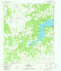 Download a high-resolution, GPS-compatible USGS topo map for Pat Mayse Lake West, TX (1981 edition)