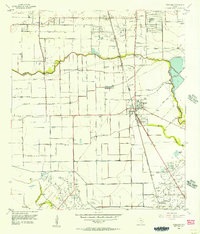 Download a high-resolution, GPS-compatible USGS topo map for Pearland, TX (1957 edition)