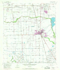 Download a high-resolution, GPS-compatible USGS topo map for Pearland, TX (1970 edition)