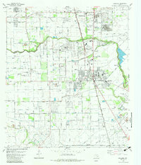 Download a high-resolution, GPS-compatible USGS topo map for Pearland, TX (1983 edition)