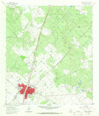 1964 Map of Pearsall, TX, 1966 Print