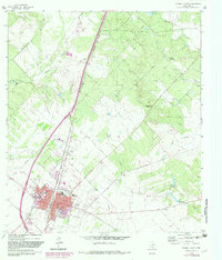 Download a high-resolution, GPS-compatible USGS topo map for Pearsall North, TX (1982 edition)