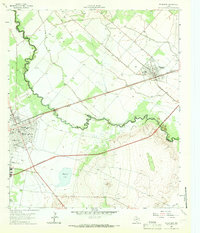 1963 Map of Barstow, TX, 1966 Print