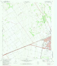 preview thumbnail of historical topo map of Reeves County, TX in 1971