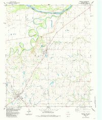 Download a high-resolution, GPS-compatible USGS topo map for Petrolia, TX (1985 edition)