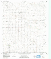 1965 Map of Cochran County, TX, 1991 Print