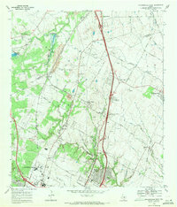 preview thumbnail of historical topo map of Travis County, TX in 1968