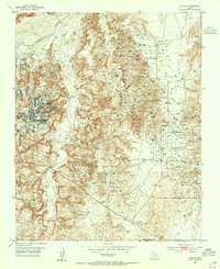 1953 Map of Carson County, TX, 1955 Print