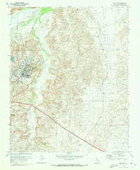 preview thumbnail of historical topo map of Hutchinson County, TX in 1970
