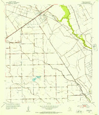 preview thumbnail of historical topo map of Wharton County, TX in 1952
