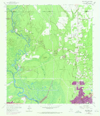 Download a high-resolution, GPS-compatible USGS topo map for Pine Forest, TX (1971 edition)