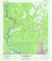 Download a high-resolution, GPS-compatible USGS topo map for Pine Forest, TX (1978 edition)