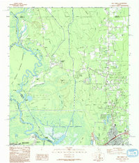 Download a high-resolution, GPS-compatible USGS topo map for Pine Forest, TX (1993 edition)