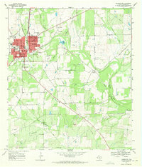 Download a high-resolution, GPS-compatible USGS topo map for Pleasanton, TX (1971 edition)