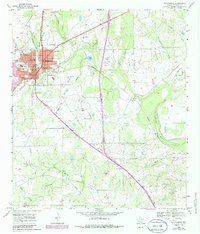 Download a high-resolution, GPS-compatible USGS topo map for Pleasanton, TX (1986 edition)