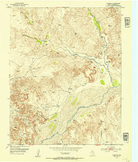 1953 Map of Hutchinson County, TX, 1954 Print