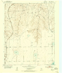 1953 Map of Carson County, TX, 1954 Print