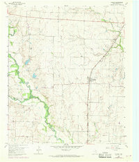 Download a high-resolution, GPS-compatible USGS topo map for Ponder, TX (1969 edition)