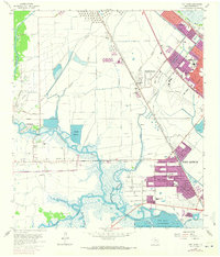 Download a high-resolution, GPS-compatible USGS topo map for Port Acres, TX (1971 edition)