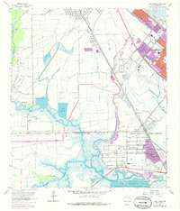Download a high-resolution, GPS-compatible USGS topo map for Port Acres, TX (1986 edition)