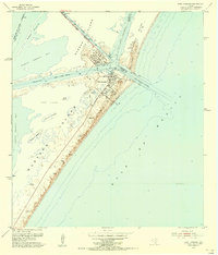 Download a high-resolution, GPS-compatible USGS topo map for Port Aransas, TX (1956 edition)