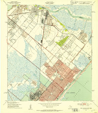 Download a high-resolution, GPS-compatible USGS topo map for Port Arthur North, TX (1953 edition)