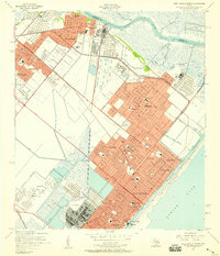 Download a high-resolution, GPS-compatible USGS topo map for Port Arthur North, TX (1958 edition)