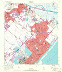 Download a high-resolution, GPS-compatible USGS topo map for Port Arthur North, TX (1972 edition)