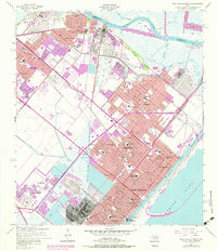 preview thumbnail of historical topo map of Jefferson County, TX in 1957