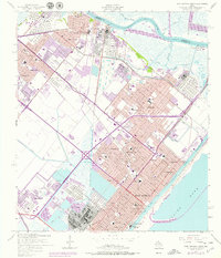 Download a high-resolution, GPS-compatible USGS topo map for Port Arthur North, TX (1979 edition)