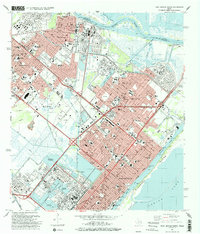 Download a high-resolution, GPS-compatible USGS topo map for Port Arthur North, TX (1993 edition)