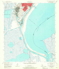 Download a high-resolution, GPS-compatible USGS topo map for Port Arthur South, TX (1966 edition)