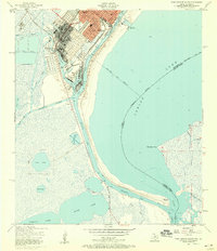 Download a high-resolution, GPS-compatible USGS topo map for Port Arthur South, TX (1958 edition)