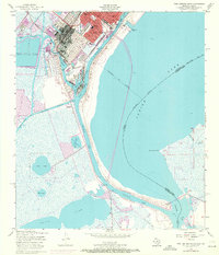 Download a high-resolution, GPS-compatible USGS topo map for Port Arthur South, TX (1971 edition)