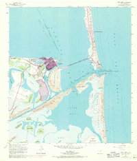 Download a high-resolution, GPS-compatible USGS topo map for Port Isabel, TX (1971 edition)