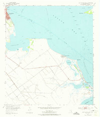 1952 Map of Alamo Beach, TX, 1974 Print