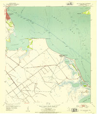 1952 Map of Alamo Beach, TX, 1953 Print