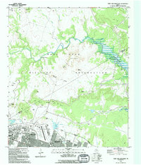 Download a high-resolution, GPS-compatible USGS topo map for Post Oak Mountain, TX (1995 edition)