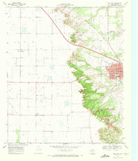 Download a high-resolution, GPS-compatible USGS topo map for Post West, TX (1972 edition)