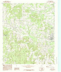 1984 Map of Frankston, TX