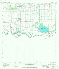 1956 Map of Progreso, 1967 Print