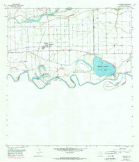 1956 Map of Progreso, 1970 Print