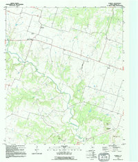Download a high-resolution, GPS-compatible USGS topo map for Purmela, TX (1995 edition)